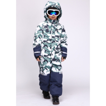 The Nordic boys and girls children Siamese ski clothes mountaineering three warm-minus 30 du