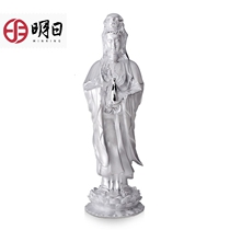 Tomorrows silver Guanyin statue Buddha statue ornaments Guanyin statue Bodhisattva ornaments 999 foot silver Avalokitesvara statue