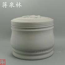 Maitreya Buddha pattern pull line vase basin Jiang Quanlin refined fine cricket Basin Cricket jar