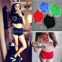 Hyuna Lisa same fluorescent color sports shorts female ins tide jazz street dance loose fitness drawstring hot pants