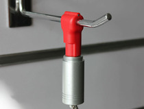 Promotion Theft Protection Unlocked SMALL RED LOCK TAKE NAIL OPENER THEFT HOOK UNLOCKER TO TAKE NAIL SMALL RED LITTLE WHITE BUCKLE