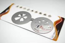 High-grade stainless steel fancy coffee cloth drawing powder mold folding cake powder chocolate powder cloth powder drawing mold