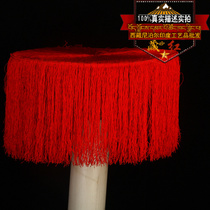 Tibetan red national style clothing Clothing accessories Tibetan dance Horse racing dance Pot Zhuang dance Tibetan hat