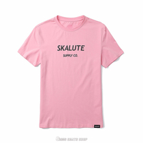 SKALUTE action short sleeve cotton street trend three color optional white powder black 1985 skateboard shop