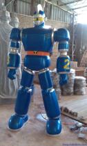 To customize the robot sculpture Iron Man robot sculpture ornaments glass fiber reinforced plastic landscape sculpture