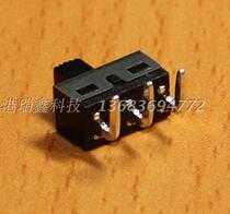 Small bending foot toggle switch DC DC sliding switch 4 7 pitch power switch SS-12D06G5