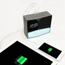 WITTI BEDDI Glow SE Bedside Smart Alarm Clock New White Noise Wake-up Light Bluetooth Speaker