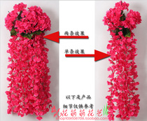 Simulation embroidered ball wall-hanging hanging basket hanging plastic flower wedding celebration with emulated flower arch door leading road silk flower fake flower special price