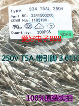 Ceramic fuse T5A 250V with pin 3 6*10 ceramic fuse