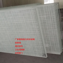 Factory custom sandwich Super White tempered glass screen background wall landscape painting decorative art glass silver mirror