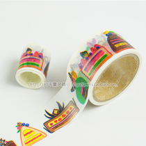 Japan Aimez le style hand account and paper tape cake 28mmx7m Cakes A-5120