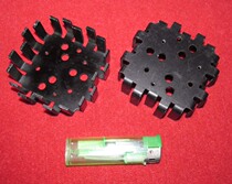 TO-3P chrysanthemum type heat sink gold seal triode fork finger type blackened aluminum heat sink