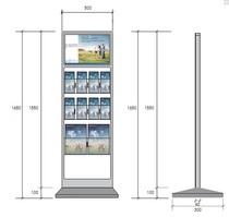  China Post floor-to-ceiling folding rack Information rack Promotional rack Single-sided folding card postal information rack