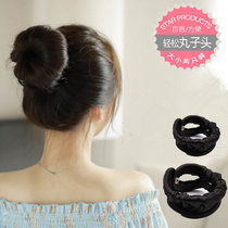 (Two-piece set)Korean pan head meatball head bud pan head Curly hair artifact Tie hair braiding artifact