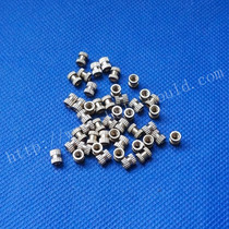 Yuyao Jinggang Plastic Mold Factory Hardware copper parts double-sided chamfered copper nuts sell from 1000