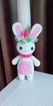 Mango Family Diy Pure Hand Crochet Hook Knit Unicorn Rabbit Rabbit bunny bunny wool doll finished product with spot