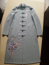  Handmade double-sided embroidered cashmere coat Chinese coat modified cheongsam autumn and winter