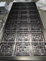 Customized stainless steel screen partition hotel home European decoration screen black titanium grid customization