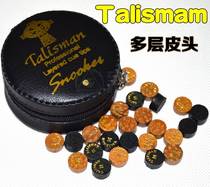 talisman tarisman billiard cue leather head 10mm snooker head head black 8 multilayer leather head