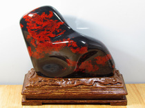 Natural Guilin chicken blood Jade Mountain pit jade polishing ornaments picture strange stone fire unicorn Fu Rui Unicorn