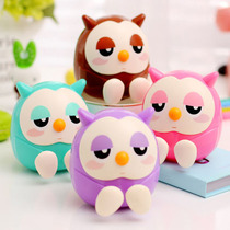 Korean creative stationery cute owl creative mobile phone holder piggy bank birthday gift lazy bedside bracket New year graduation ceremony