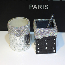 Creative fashion office supplies Diamond rhinestone crystal pen holder Multi-function personalized pen holder Creative gifts
