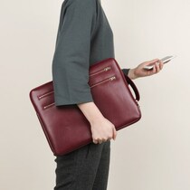 South Korea Business Leather Apple 13 3 inch pro notebook computer bag Handmaids macbook air liner bag