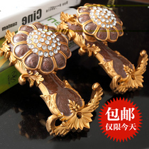 European curtain adhesive hook wall hook wall hook hanging ball tie ball tie coat hook high grade accessories decorative hook fixing adhesive hook