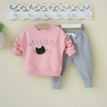 0-1-3 years old baby men and women baby autumn clothes Korean version of tide clothes baby clothes handsome tide clothes 3