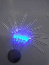 2 * 3 * 4 transparent white hair blue square LED 234 blue light LBD 100 packs of one piece