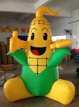 Custom inflatable PVC closed gas character walking fruit cartoon mascot corn villain doll vegetable gas mold