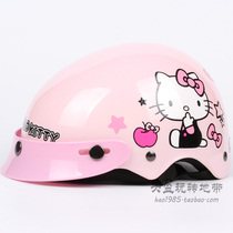 Taiwan EVO baby pink Harley electric motorcycle childrens helmet anti-UV female child baby summer