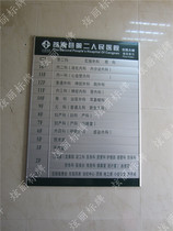 Aluminum alloy floor index plate floor sign floor distribution map guide plate custom room card
