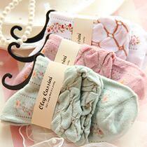 Special Price Day Single Fields Garden Retro Small Crummy Cotton Socks Lady Socks All Cotton Pregnant Women Songkou Moon Socks