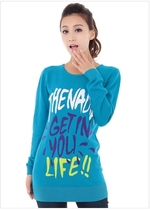 N a Nadia autumn and winter men and women couples all-match simple casual round neck sweater sweater WB360