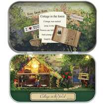 YANOMAN handmade miniature scene model kit forest cabin 516-07