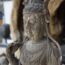 Yunnan folklore old objects Guanyin Bodhisattva wood carved home Buddha statues for the collection of gods