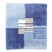 German fast Mats Aegean Sea small square mat 55x65cm 1052219769331