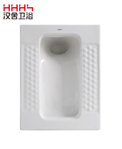 Hanshe bathroom deodorant squat toilet with elbow front outlet HTD5012