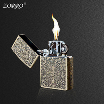 zorro zorro kerosene lighter Constantine pattern retro personality creative windproof lighter