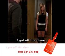 I am crazy about American drama Friends Old Friends surrounding Rachel Old Friends Luggage tag Luggage tag