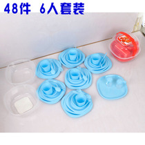 Outdoor picnic cutlery bags dishes soup fork 48 sets 6 people tote nationwide