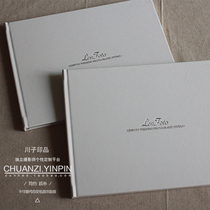 White emulated leather butterfly dress picture book custom LOGO bronzed silver rugged special craft a copy