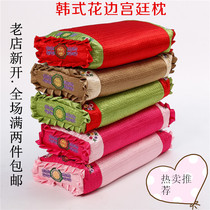 Korean pillow Korean sleeping health buckwheat shell pillow core Korean silk removable lace pillowcase single cervical pillow