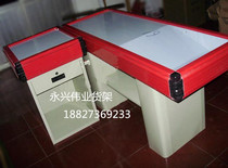 Hubei Wuhan cashier supermarket collection metal mobile shelf store disassembly red and green
