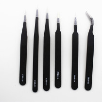 Telecommunications disassembly tool repair tweezers anti-static tip tweezers clip cleaning tool