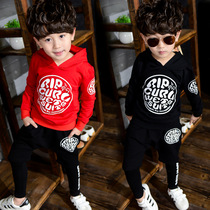 Mens Treasure 5 childrens mens autumn 2017 new baby childrens clothes suit men 1-3 years old tide boy autumn Korean version