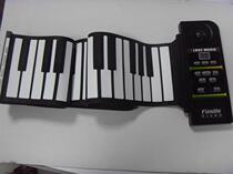 61-key soft silicone electronic piano portable hand roll thickening type plus external sound speaker dual use