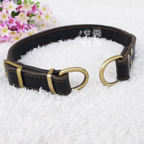 Genuine Leather Gold Wool Dog Neckline Dog Collar Side Shepherd Dog Neck of the Dog Labrador Dog Circle Collar Neck Ring