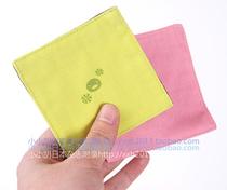 Japan pingu Sen female creative zakka wind fabric heat insulation non-slip square coaster two pieces